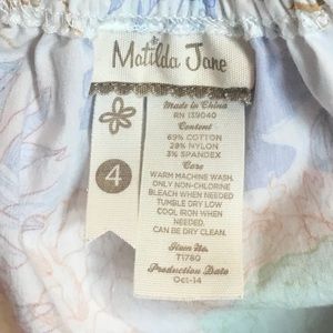 Matilda Jane peasant top floral blouse, size 4